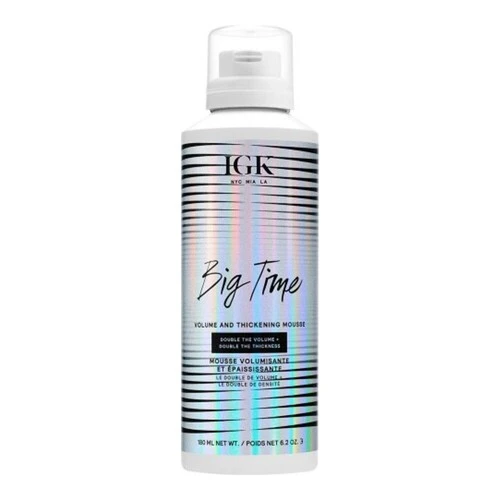 IGK Hair Big Time Volume And Thickening Mousse 3 IGK Hair Big Time Volume And Thickening Mousse